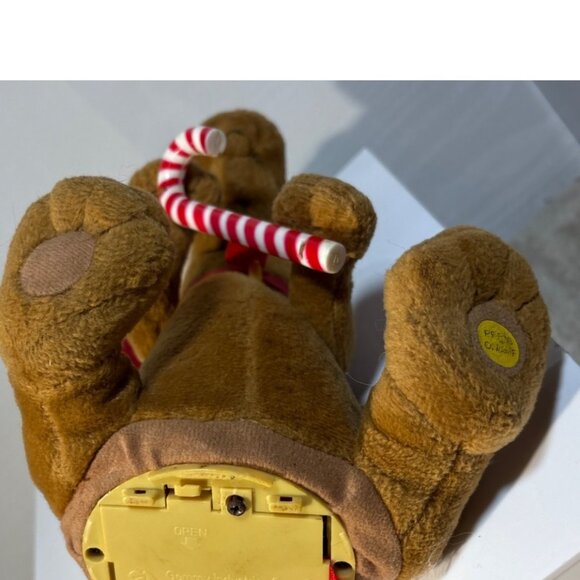 Gemmy Singing Scooby Doo Christmas Plush Holding Candy Cane Toy Tested 7.5" - Picture 8 of 13